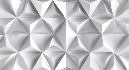 Elegant white geometric patterns featuring triangles and diamonds across a white pattern background