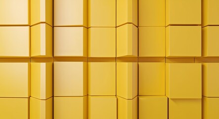 Large yellow blocks of color arranged in neat columns for a bold and simple yellow pattern background