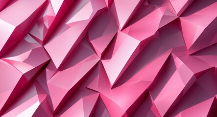 Fototapeta premium Pink geometric diamonds layered together for a sophisticated and modern pink pattern background