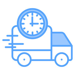 Fototapeta premium Delivery Time Icon