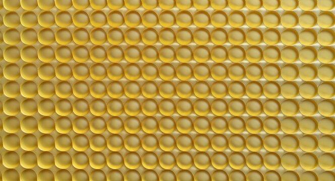 Yellow dots in a gridlike arrangement creating a clean structured design on a yellow pattern background