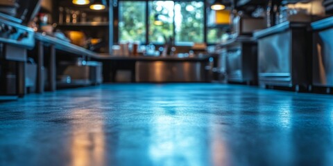 Obraz premium Empty indoor swimming pool with reflective water