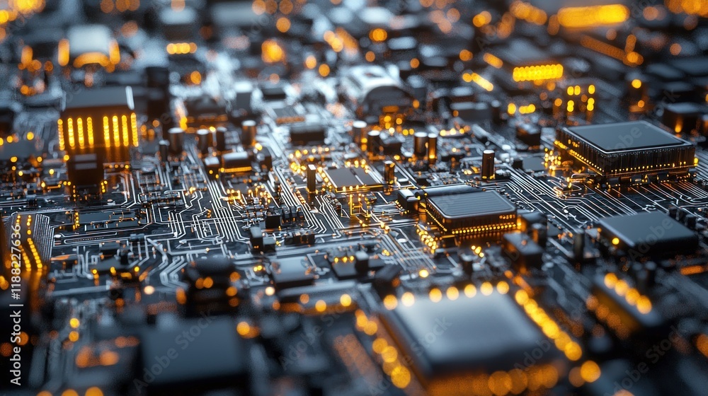 Poster circuit board: a microscopic view of technological innovation