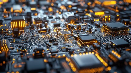 Circuit Board: A Microscopic View of Technological Innovation