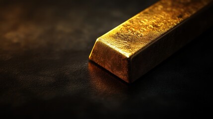 Luminous Gold Bar: A Symbol of Wealth and Luxury