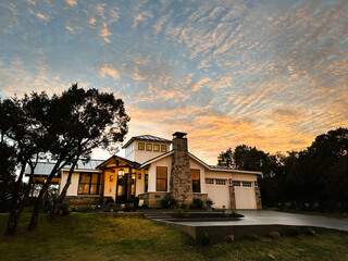 Custom home built by Vandivier Homes in Texas.