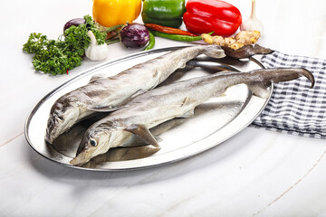 Two raw shark for cooking