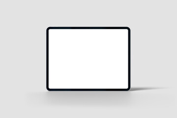 Blank landscape tablet mockup front view