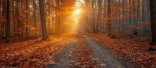 Fototapeta premium Autumnal Forest Path