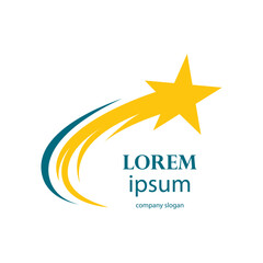 Obraz premium successful victory star logo design