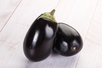 Ripe tasty natural organic eggplant