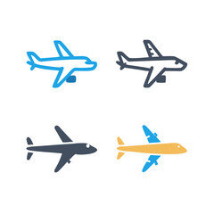 Flight and Airline Illustration – High-Quality Airplane Vector Designs"