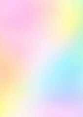 A Soft Gradient Abstract Background Featuring Iridescent Neon Pastel Colors with Holographic and Vaporwave Aesthetic, Perfect for Creative Wallpapers and Trendy Design Projects. Generative Ai