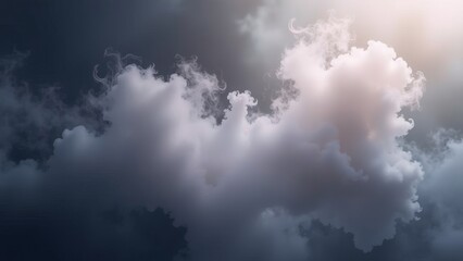 Abstract background with gray and pink fantasy steam, smoke clubs, mysterious waves