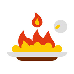 Hot Meal Icon – Ideal for Spicy Recipes, Street Food, and Culinary Projects