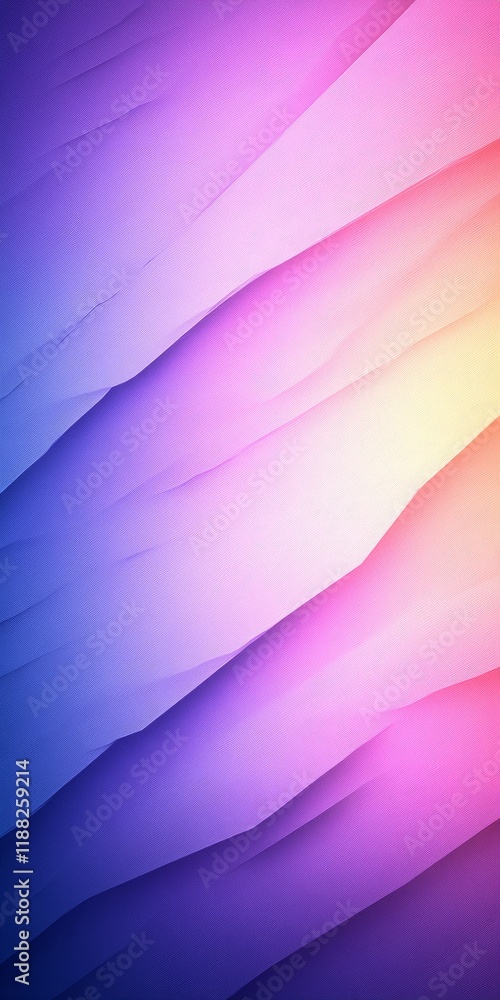 Poster vibrant multicolored abstract gradient with layered waves