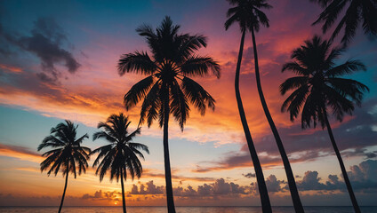 sunset dramatic view