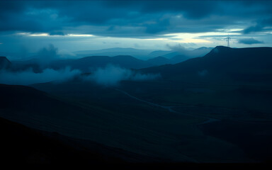 Dramatic Cinematic Cool-Toned Landscapes with Moody Atmosphere