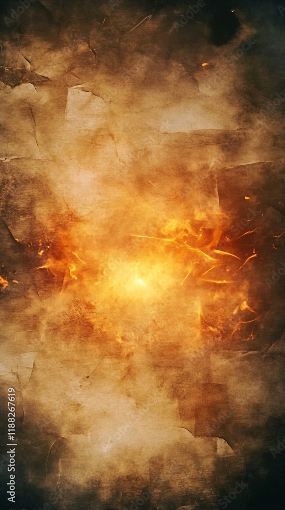 Poster a captivating abstract background featuring intense fiery textures and warm hues, perfect for creati
