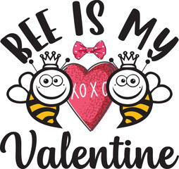 Valentine's Day Typography T-shirt design, Valentine Design.
