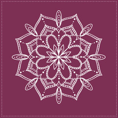 Indian Traditional and Cultural, Kolam, Rangoli, or Paisley vector line art. Bengal art India Tamil mandala Art 01 (59)