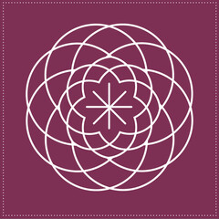 Indian Traditional and Cultural, Kolam, Rangoli, or Paisley vector line art. Bengal art India Tamil mandala Art 01 (59)