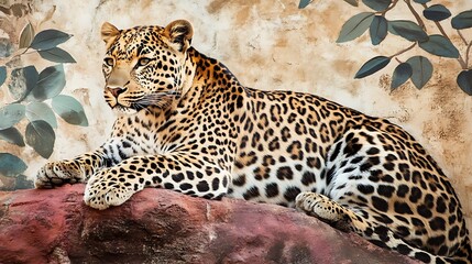 Naklejka premium Leopard