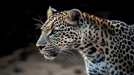Obraz premium Closeup shot of an african leopard
