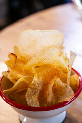Homemade potato chips, 