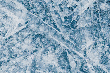 Physical structure of the ice. Ice texture background.