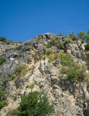 landscape with blue sky