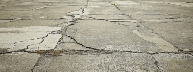 Weathered Concrete Texture, aged industrial surface, prominent cracks, rough finish, urban decay, resilient material, architectural detail
