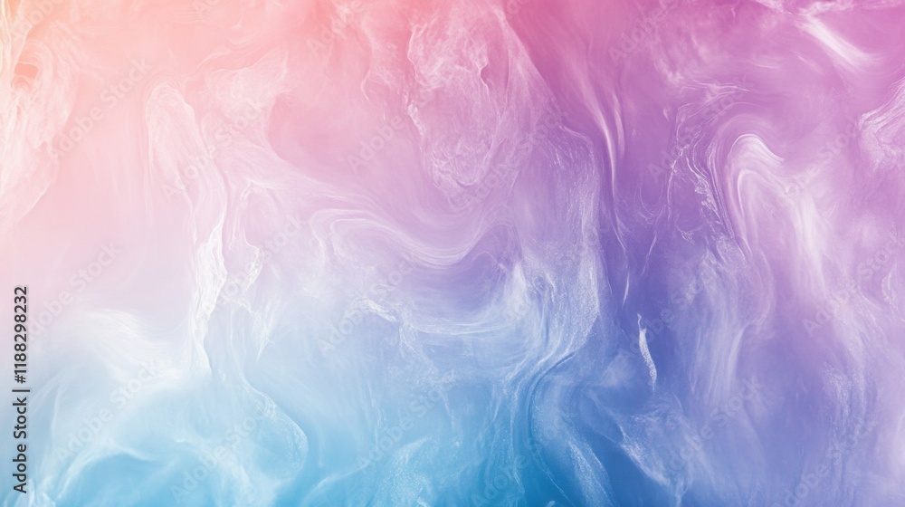 Poster pastel serenity, a soothing gradient of soft tones and abstract shapes, perfect for creating a tranq