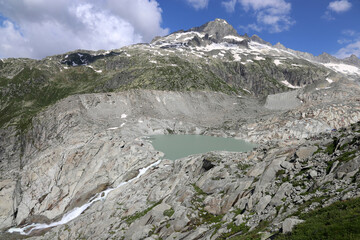 Obraz premium The Switzerland Rhone Glacier