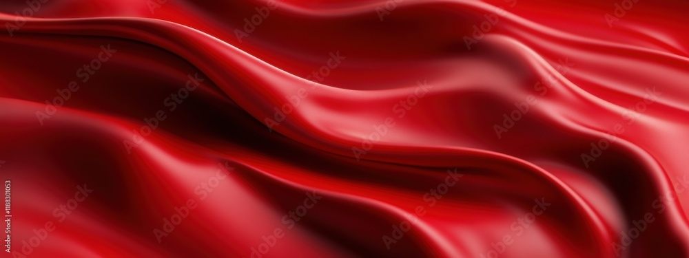 Aufkleber vivid red smooth texture, rich in color, featuring subtle shading variations, perfect for design and