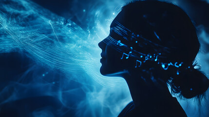 3d audio soundwave. Colorful music pulse oscillation. Glowing impulse pattern. music background
