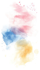 Watercolor brush strokes png transparent art