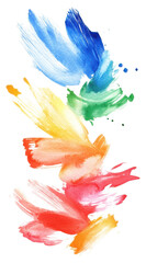 Vertical watercolor abstract