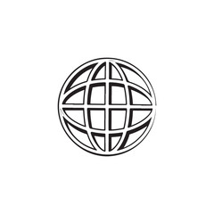 globe icon vector