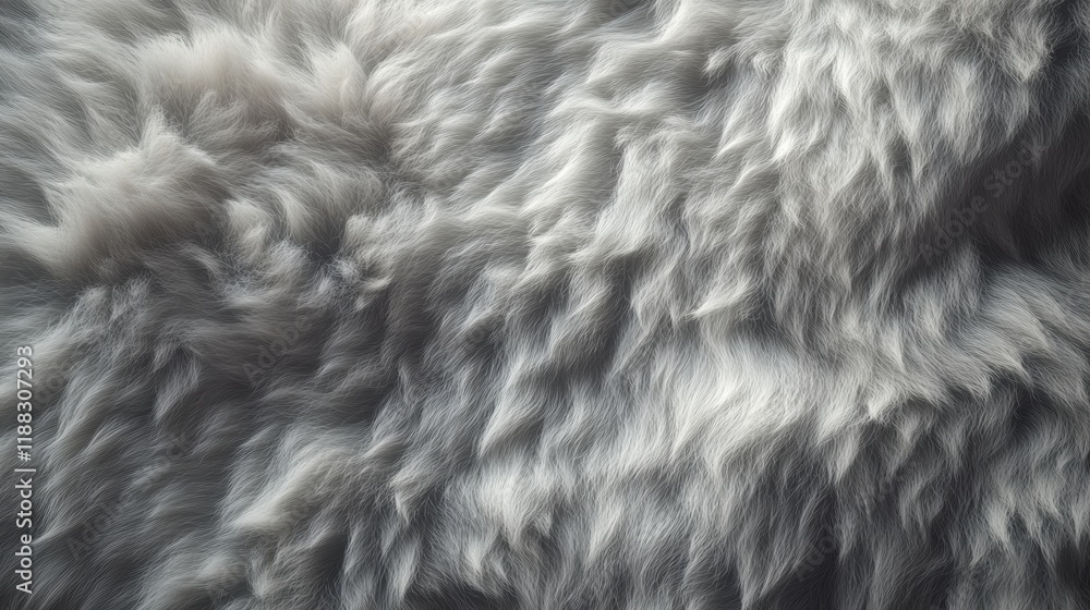 Poster luxurious flowing fur texture, emphasizing softness and elegance in every strand, inviting touch and