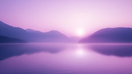 Calming Purple Gradient Wallpaper, a soothing transition from deep to light purple, creating a serene atmosphere for any space.