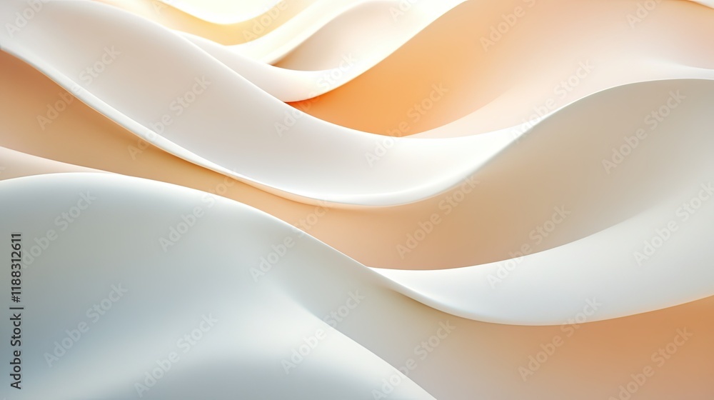 Poster pastel color waves create an abstract flow across the background, offering a peaceful and artistic d