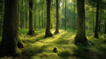 Obraz premium wood forest close up wood cutting axe wood cutter ashes of wood 