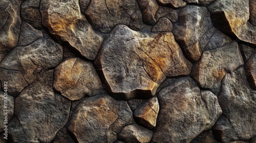 Poster smooth river rock texture, featuring rounded edges and intricate details, perfect for design and aes