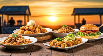 food, meal, dish, rice, meat, dinner, lunch, cuisine, healthy, delicious, vegetable, plate, salad, chicken, vegetables, gourmet, bowl, fried, sauce, pork, fresh, restaurant, stew, sausage, traditional