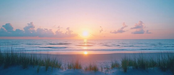 Obraz premium sunset over the river