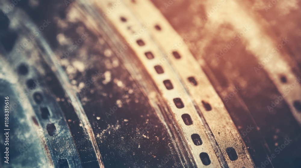 Poster vintage film grain texture, showcasing subtle noise and a classic aesthetic, perfect for adding dept