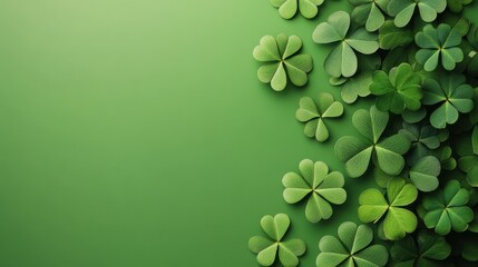 St patricks day background, St Patricks Day banner design with shamrock and four-leaf clover.