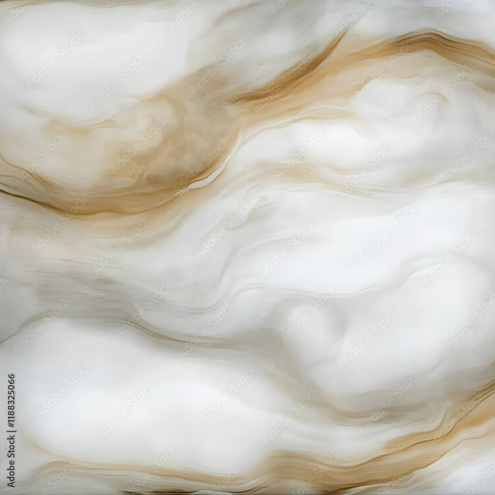 Poster abstract white and brown fluid art background creates a soft and dreamy atmosphere with elegant flow