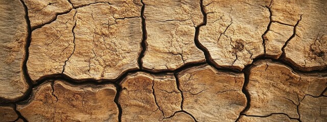 Intricate Tree Bark Texture, showcasing deep grooves and cracks, highlighting the organic patterns and earthy details of nature's surface.